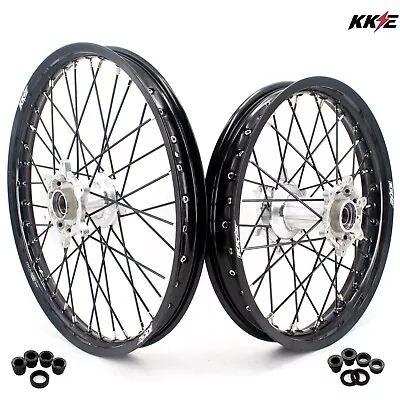 KKE 21/19 Off-Road Cast Wheels Rims Set For KTM SX SXF XC EXC 2003-2024 Black • $579