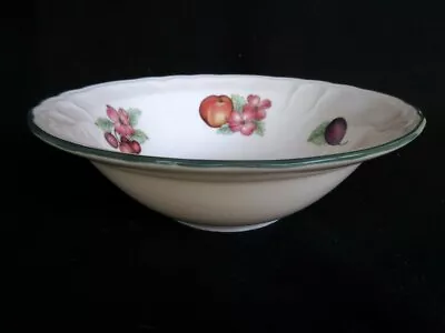 Epoch Market Day 9  Round Vegetable Bowl Fruit Border Green Trim • $15.20