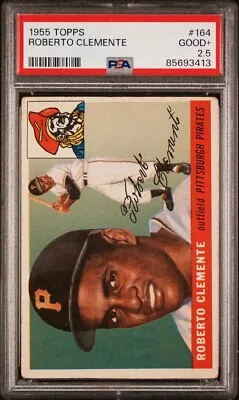 1955 Topps - High # #164 Roberto Clemente (RC) • $2000