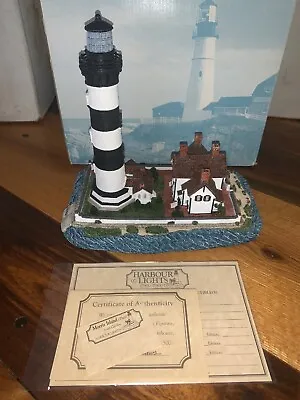 Morris Island THEN South Carolina 189 Harbour Lights 1996 Lighthouse COA NB • $45