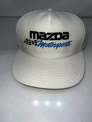 Vinatge Nomad Mazda Motorsports Mesh Trucker Hat Cap Racing MADE IN USA • $34.98