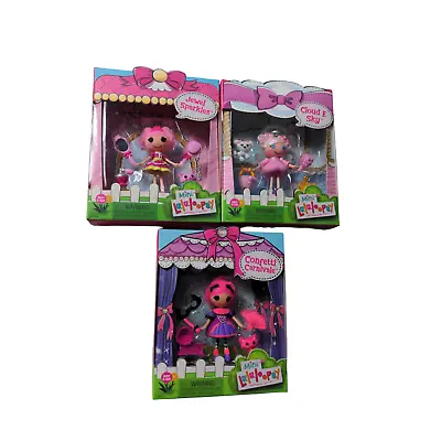 3 Mini Lalaloopsy Cloud E. Sky Doll/Confetti Carnivale/Jewel Sparkles Pet & Accs • $29.99