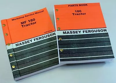 Lot Massey Ferguson 180 Tractor Parts Service Repair Shop Manual Workshop Mf180 • $76.97