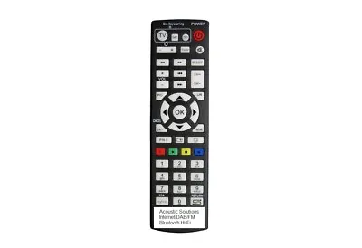 Replacement Remote Control For Acoustic Solutions Internet/DAB/Bluetooth Hi Fi • £9.99
