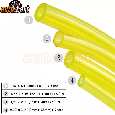 4X Petrol Fuel Gas Line Pipe Hose Tube For Trimmer Chainsaw Blower Weed Whackers • $7.90
