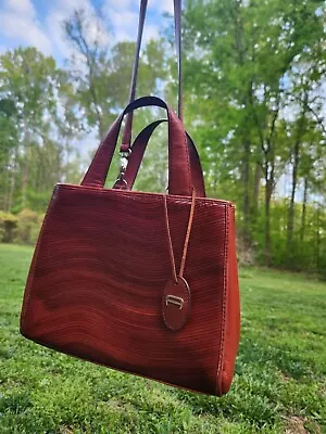 Antique Etienne Aigner Brown Purse Handbag Genuine Leather • $10