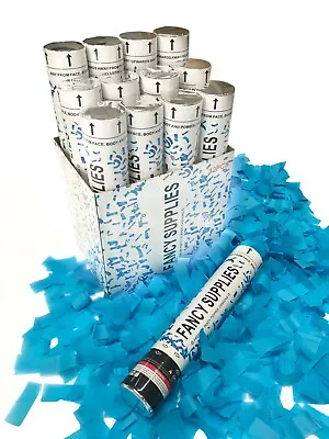 $35.99 • Buy 12 Piece 12-inch Blue Confetti Cannon Party Popper Twist & Pop 