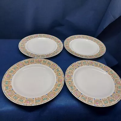 Vintage Epoch China  Woodsway  Set/4 Dinner Plates Disc. Pattern EUC  • $18.99