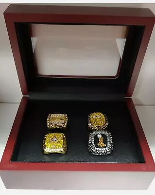 Shaquille O'Neal - Championship 4 Ring Set With Wooden Display Box.. Lakers Heat • $129.99