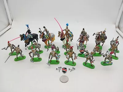 Vintage 1992 Britains Deetail Medieval Knights Mounted Horses Weapons NICE LOT • $49.99
