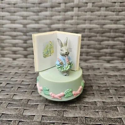 Rare Schmid Beatrix Potter Peter Rabbit Music Box  Here Comes Peter Cottontail • £29.99