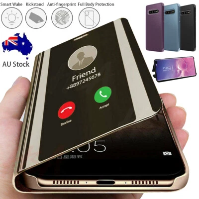 $10.89 • Buy For Samsung Galaxy S20 Note20 UItra S10 9 8+ Smart Clear Mirror Stand Case Cover