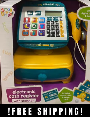 £19.99 • Buy Cash Register Toy Play Kids Till Pretend Supermarket Set Role Electronic Fun New