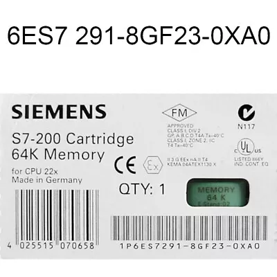 Qty:1pc 6ES7291-8GF23-0XA0 6ES7 291-8GF23-0XA0 S7-200 64k Memory • $33.87