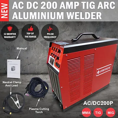 NEW MITECH AC/DC 200P TIG ARC Pulse Aluminium Welder Machine Industrials • $1040