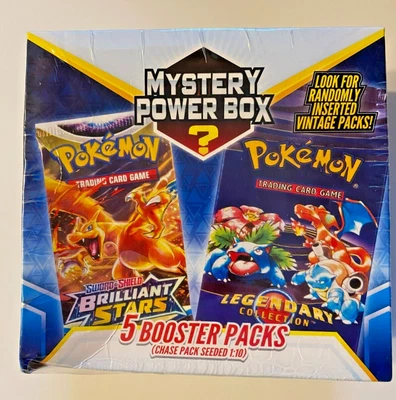$44.95 • Buy Pokemon: Mystery Power Box 2023 - NEW Seeded 1:10 For Vintage Pack-1 Box 5 Packs