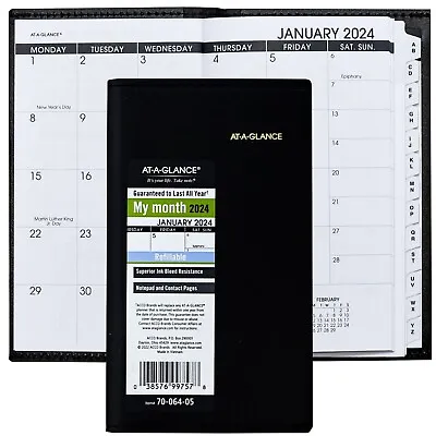 AT-A-GLANCE 2024 Deluxe Monthly Pocket Planner (7006405) • $24.95
