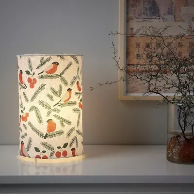 $29.99 • Buy NEW Ikea STRALA VINTER 2021 Table Lamp Bird Rice Paper Christmas Lantern 12  