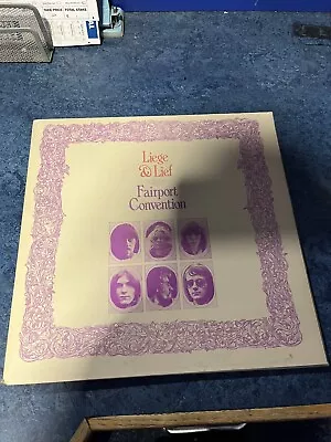 Fairport Convention: Liege & Lief 1972 Repress Island A4/B4 Porky Cut Ex/Ex • £14.99