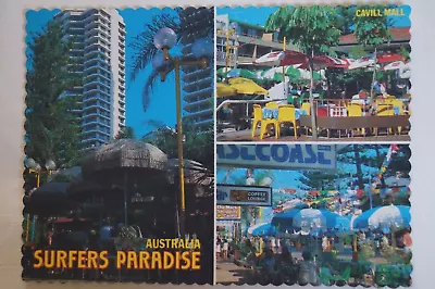 Surfers Paradise Points Of Interest Queensland Australia Collectable Postcard. • $8.95