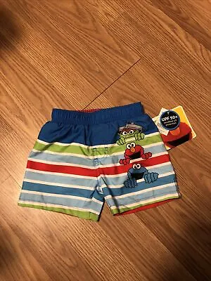 Sesame Street Baby Boy Swim Shorts Size 12 Months NWT • $4.50