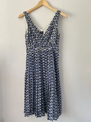 Womens Dress Size 8 Blue Geometric Mexx • £11.99