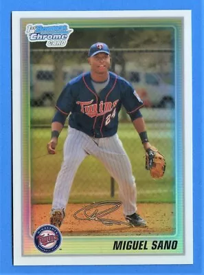 2010 Bowman Chrome Miguel Sano Refractor #BCP205 Serial #'d 467/500 • $8.85