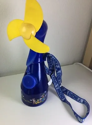 Walt Disney World Parks Misting Water Spray Bottle Fan W Lanyard Blue • £14.95