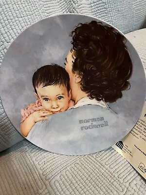 Norman Rockwell   Contentment  1st. From Mother's Love” Series Plate  • $9.99