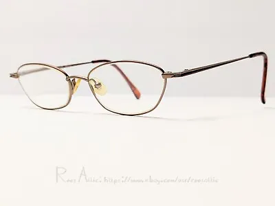 Ellen Tracy ET221 SBRN 050 Eyeglasses Eyewear: Gold Brown Frame / 49-17-135 • $8.99