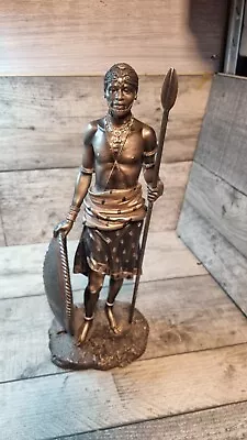 Leonardo Collection Figure Masai Warrior Bronze Effect Finish  • £49.95