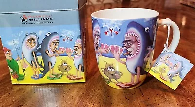 Maxwell & Williams Card Sharks Porcelain Coffee Cup Mug By Sue Janson 2008 NIB  • $23.99