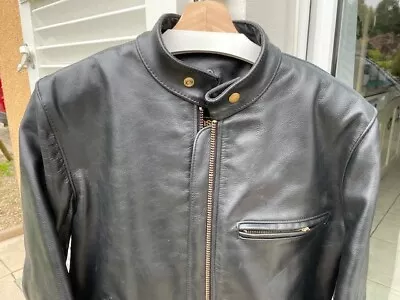 Great Vanson Model B Leather Biker Jacket Sz 42 L • $490