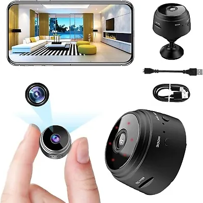  Spy Camera Mini Hidden Wireless WiFi With SD Card HD 1080P Motion Detection • £22