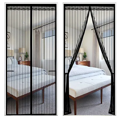 Magnetic Insect Magic Door Net Screen Bug Mosquito Fly Insect Curtain Mesh Guard • £10.99