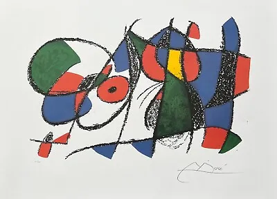 Joan Miro VOLUME II LITHO VIII Signed Limited Edition Lithograph Art 18  X 24  • $59.99