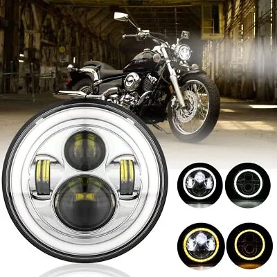 7 Inch LED Headlight Motorcycle Turn Signal For Yamaha Road Star XV 1600 1700 • $35.24