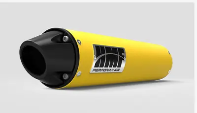 HMF Performance Yellow Slip On Exhaust Euro Black Endcap TRX400EX 400EX • $419.95