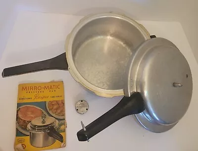 Vintage Mirro-Matic 394M Aluminum 4 QT Pressure Cooker With Jiggler And Booklet • $29.90