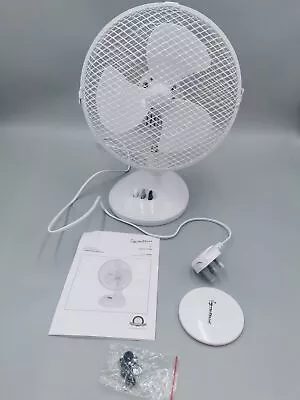 £10.99 • Buy Signature S40008 Portable 9 Inch Oscillating Desk Fan With Adjustable Tilt.