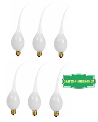 $11.29 • Buy 6 Silicone Dipped, Country Style, Electric Candle Lamp Chandelier Bulbs 5 Watt