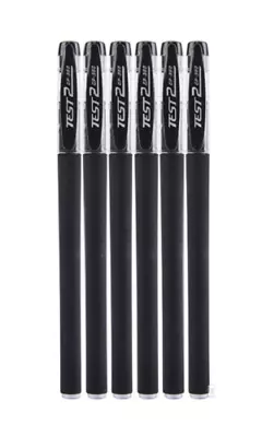 6 X Ballpoint Pens 0.5 Fine Tip Biro Black Blue Red Ink Quality Smooth Writing • £1.89