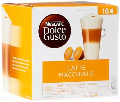 Nescafe Dolce Gusto Latte Macchiato Coffee 16 Capsules/Box (NES27326) • $34.13