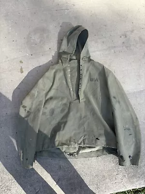 WW2 US ARMY 1944 Multi Purpose Poncho Rain Garment & Ground Cover • $20