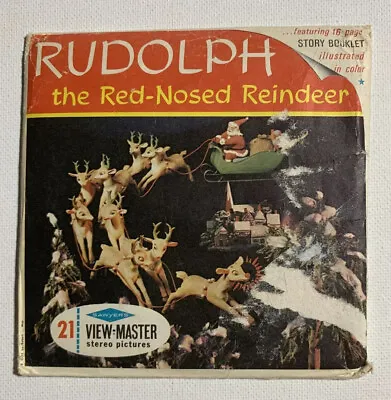 View-Master RUDOLPH THE RED-NOSED REINDEER B870 - 3 Reel Set + Booklet (7) • $18.70