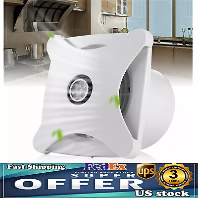 Bathroom Ceiling Ventilation Fan With LED Light Air Vent Exhaust Bath Toilet 28W • $58