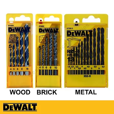 DeWALT Drill Bits Set Masonry Brick Wood Metal Combination 23 Pieces • £5.99
