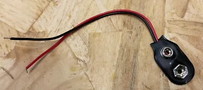 5 X PP3 9V Battery Snap Clip Connector Cable Lead 150mm UK 9 Volt Holder  • £2.43