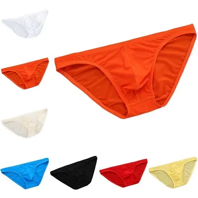 Men??s Soft Breathable Briefs Underwear Y-front Pouch Underpants G-String Pants • £6.91