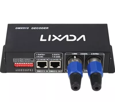 LIXADA DMX512 DECODER 4 Channels LED Controlller BLACK Driver RGBW Strip LIGHT  • $28.88